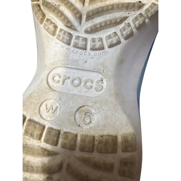 Crocs Classic Tie-Dye Graphic Clog Womens Size 6 Multi-Color Comfort Footwear - Picture 7 of 8